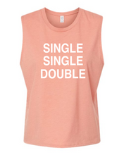 Load image into Gallery viewer, Dance Single, Single, Double CROP STYLE TANK