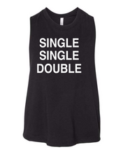 Load image into Gallery viewer, Dance Single, Single, Double CROP STYLE TANK