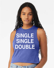 Load image into Gallery viewer, Dance Single, Single, Double CROP STYLE TANK