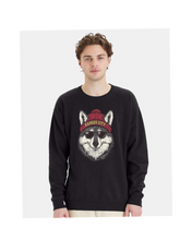 Load image into Gallery viewer, KC Football cute wolf crewneck sweatshirt
