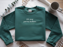 Load image into Gallery viewer, it's way past my bedtime. - Adult Crewneck
