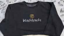 Load image into Gallery viewer, blackhawks embroidered script sweatshirt
