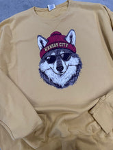 Load image into Gallery viewer, KC Football cute wolf crewneck sweatshirt
