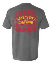 Load image into Gallery viewer, KC CHAMPS DOODLE RED/GOLD VERSION
