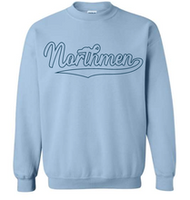 Load image into Gallery viewer, Custom Athletic script with tail Crewneck Youth version
