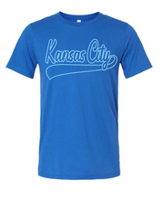 Load image into Gallery viewer, Custom Athletic script with tail tee shirt
