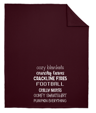 Load image into Gallery viewer, Fall Sweatshirt Blanket – Cozy Autumn Vibes
