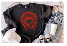 Load image into Gallery viewer, KC distressed headdress
