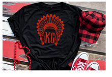 Load image into Gallery viewer, KC distressed headdress
