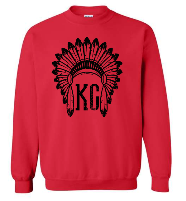 KC distressed headdress