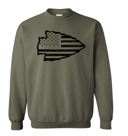 ARROWHEAD USA FLAG DISTRESSED
