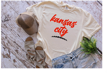 Load image into Gallery viewer, Kansas City with football laces
