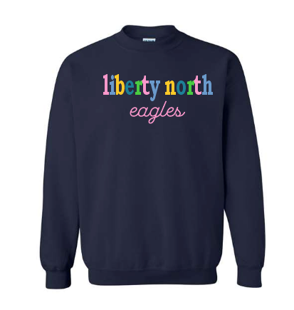 liberty north eagles multi color embroidery YOUTH