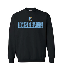 Load image into Gallery viewer, KC BASEBALL BAR DISTRESSED adult sizes
