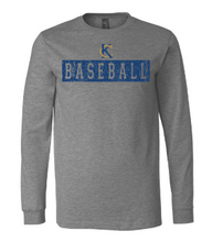 Load image into Gallery viewer, KC BASEBALL BAR DISTRESSED adult sizes
