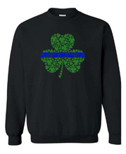 Load image into Gallery viewer, Blue line shamrock  youth and adult
