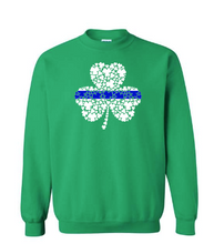 Load image into Gallery viewer, Blue line shamrock  youth and adult
