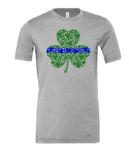 Load image into Gallery viewer, Blue line shamrock  youth and adult
