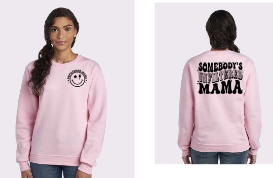 Unfiltered Mama – Mom of 3 Embroidery Unfiltered Mama – Mom of 3 Embroidery