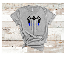 Load image into Gallery viewer, KC fountain with blue/green line tee
