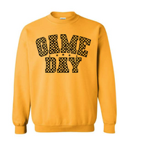 Load image into Gallery viewer, Game Day (checker) gildan crewneck sweatshirt
