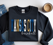 Load image into Gallery viewer, KANSAS CITY baseball solid multicolor -Adult sweatshirt
