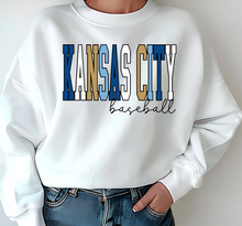 Load image into Gallery viewer, KANSAS CITY baseball solid multicolor -Adult sweatshirt
