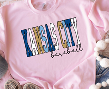 Load image into Gallery viewer, KANSAS CITY baseball solid multicolor -Adult sweatshirt
