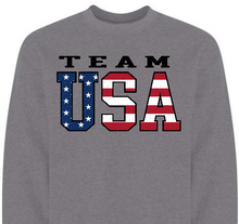 Load image into Gallery viewer, Patriotic USA Sweatshirt with distressed details

