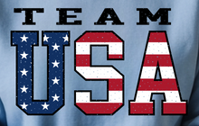 Load image into Gallery viewer, Patriotic USA Sweatshirt with distressed details
