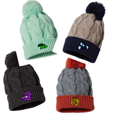 Load image into Gallery viewer, Embroidered local schools logo on Richardson - Chunk Twist Cuffed Beanie

